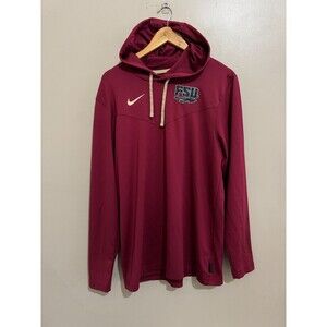 Nike Florida State Team Issue PE Dri-FIT Hooded Long Sleeve Pullover Mens M